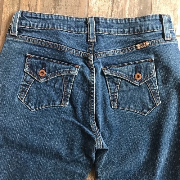 Levi’s retro patchwork flap back pocket bootcut jeans size 6 - Picture 8 of 9